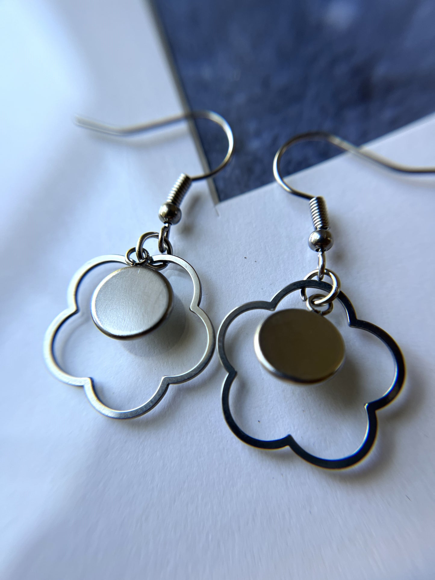 Yellow Tiger's Eye Natural Stone 90's Vibes Flower Earrings