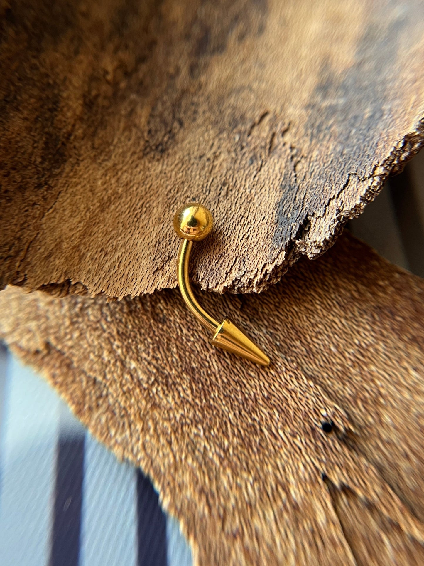 Pick Your Finish Color Petite Spike 16G Curved Barbell