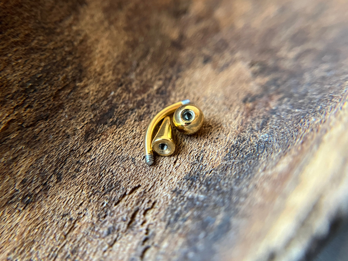 Pick Your Finish Color Petite Spike 16G Curved Barbell