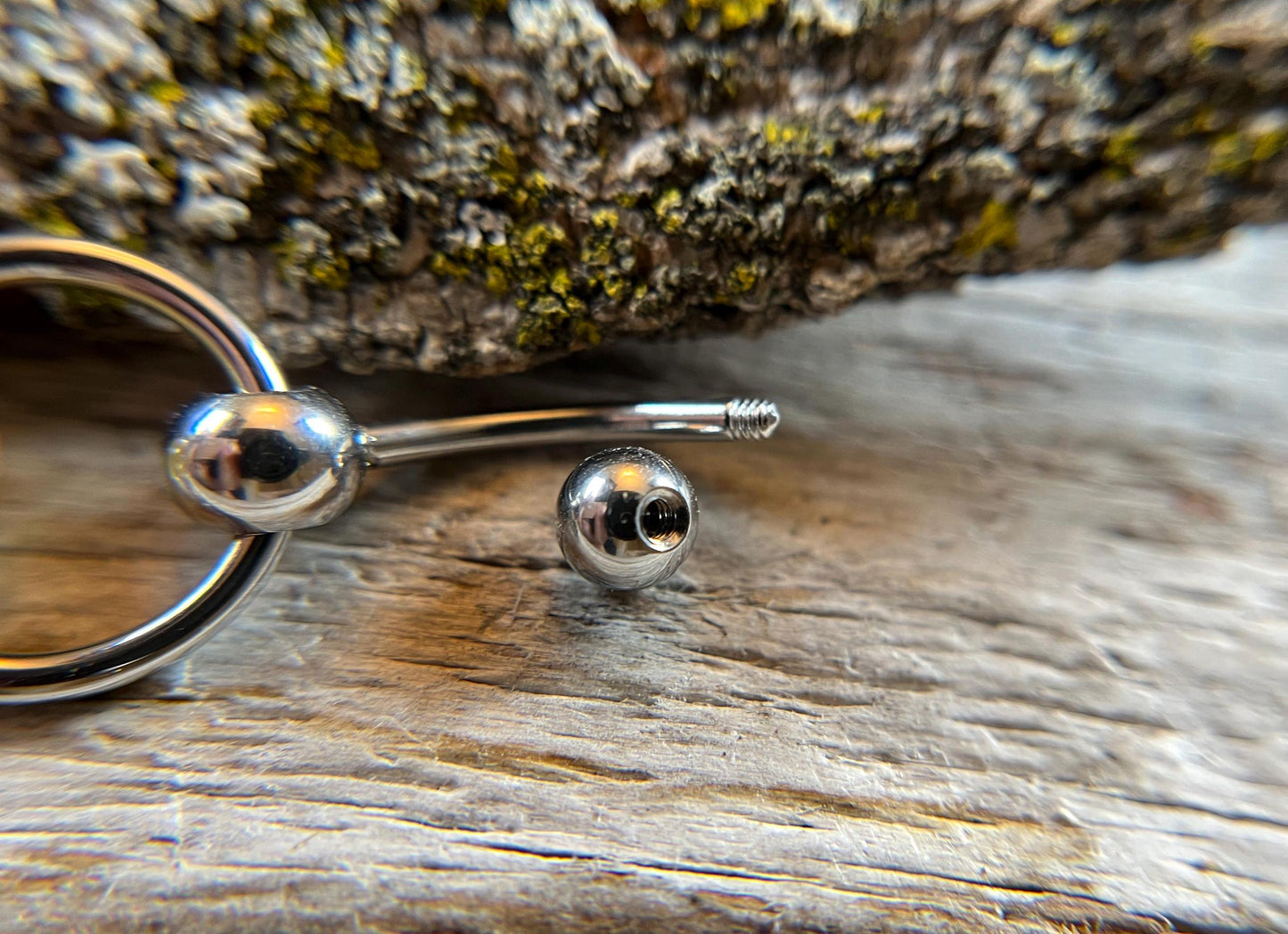 Evil Eye Slave Knocker Floating Belly Navel VCH Christina Barbell 14G (1.6mm) Piercing Hypoallergenic 316L Surgical Steel Bar Ring