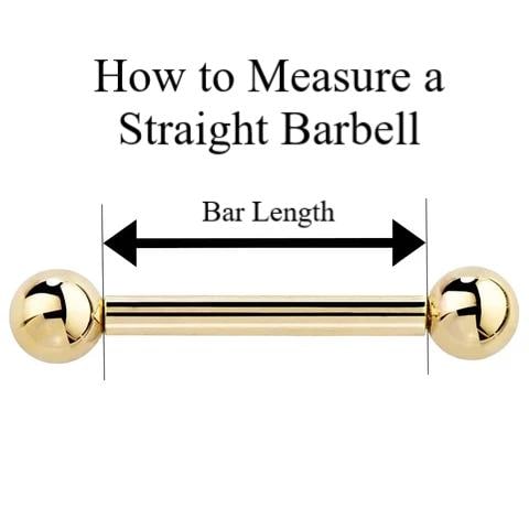 Light Blue Fire Opal Stone Gold Titanium Ion Plated Custom Bar Length Industrial Scaffold Piercing Barbell 14G (1.6mm) 14 Gauge