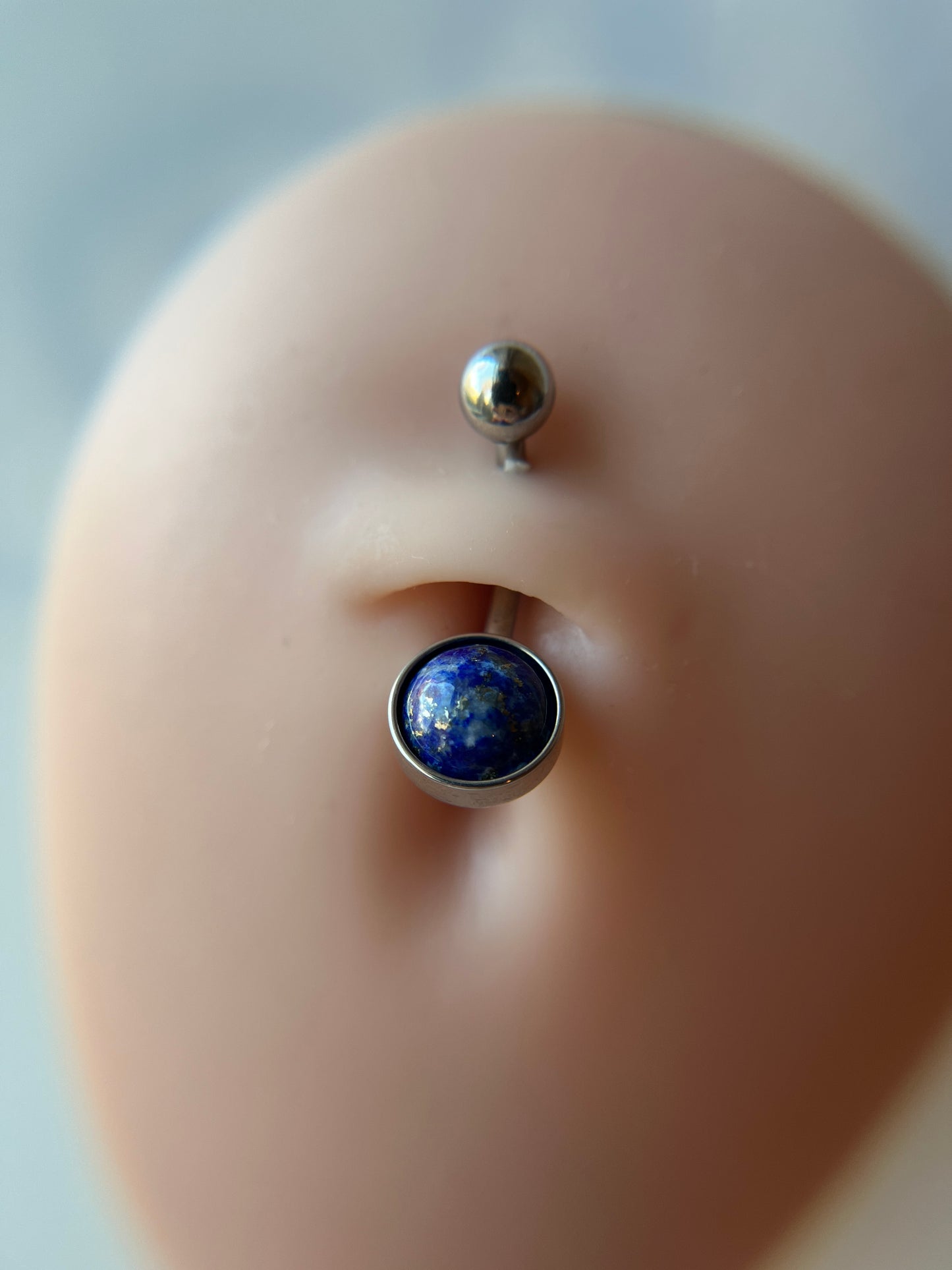 Lapis Lazuli Natural Stone Belly Ring
