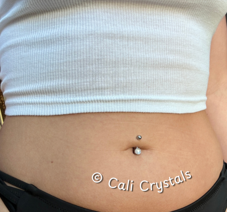Moonstone Natural Stone Belly Ring