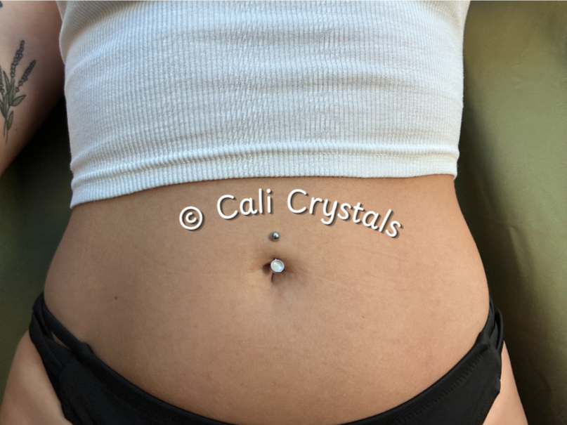 Moonstone Natural Stone Belly Ring