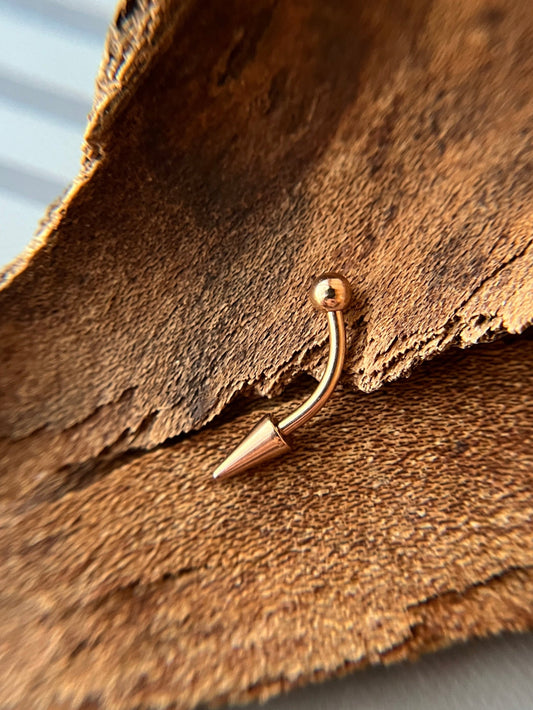 Pick Your Finish Color Petite Spike 16G Curved Barbell