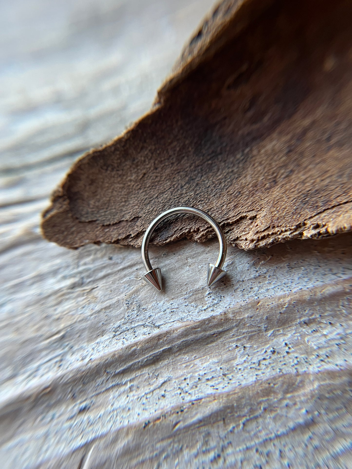 Tiny Balls or Spikes 316L Surgical Steel 18G Horseshoe Ring