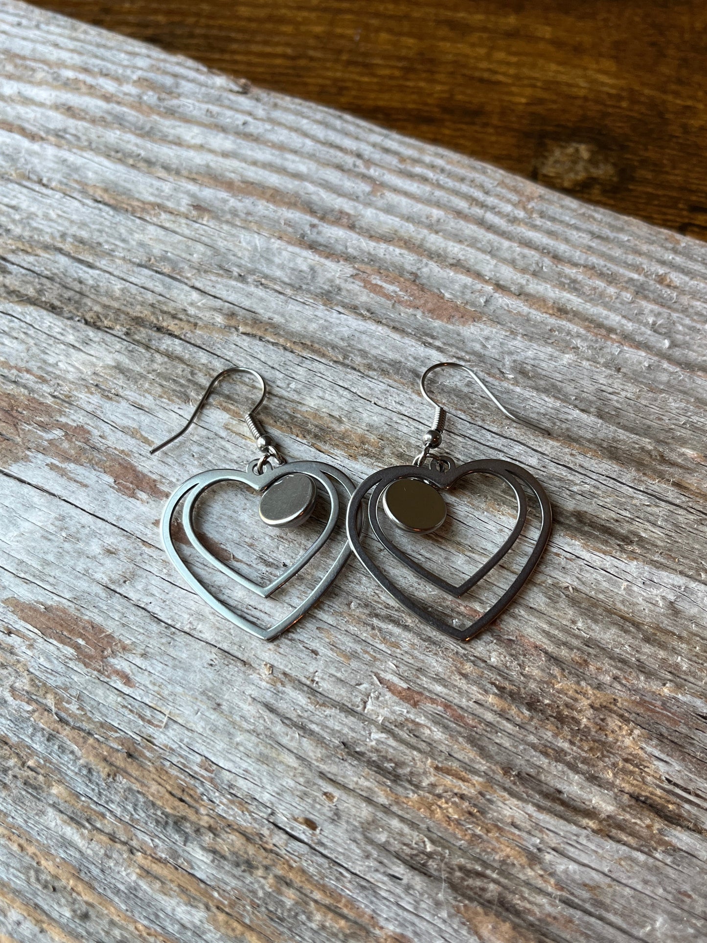 Lapis Lazuli Natural Stone Y2K Style Heart Earrings