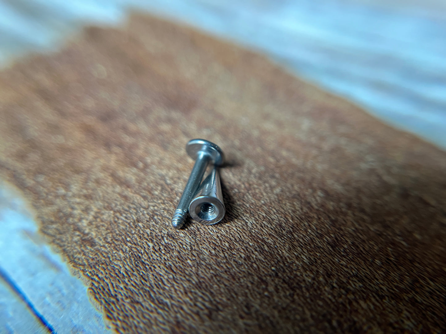 316L Surgical Steel Pick Your Spike Length 14G Flat Back Labret