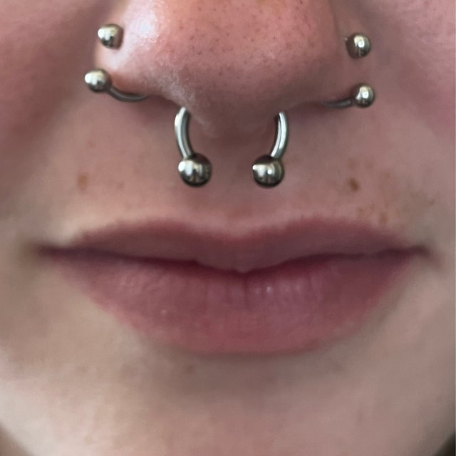 316L Surgical Steel 14G Horseshoe Ring