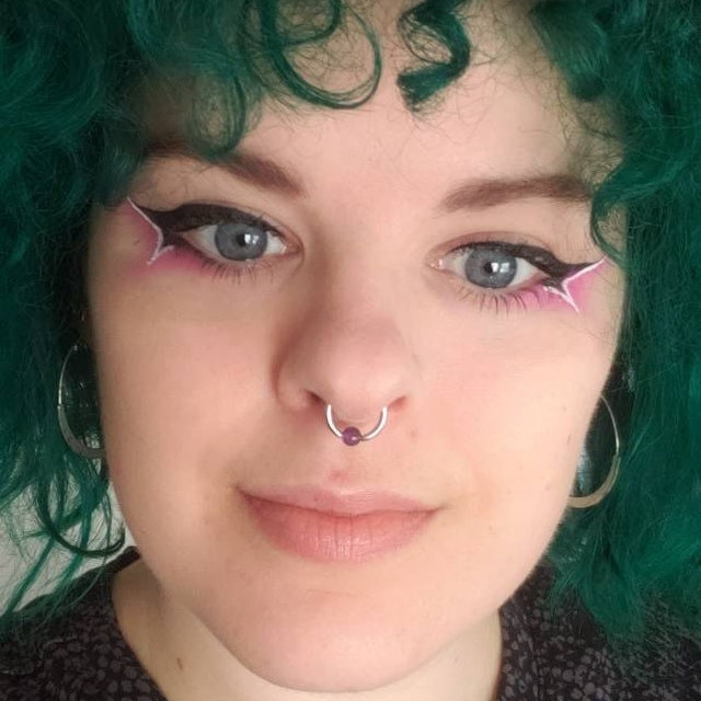 Pure Titanium T-23 Implant Grade Natural Purple Amethyst Stone Bead CBR Ring Hoop 16G (1.2mm) 14G (1.6mm) Nose Cartilage Septum Lip Piercing