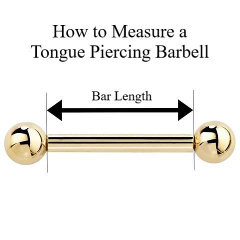 Natural Blue Gray Agate Stone Tongue Ring Barbell 14G (1.6mm) Piercing Custom Length Bar Bezel Set Hypoallergenic 316L Surgical Steel