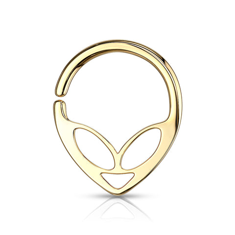 Alien Hoop for Piercings (Gold)