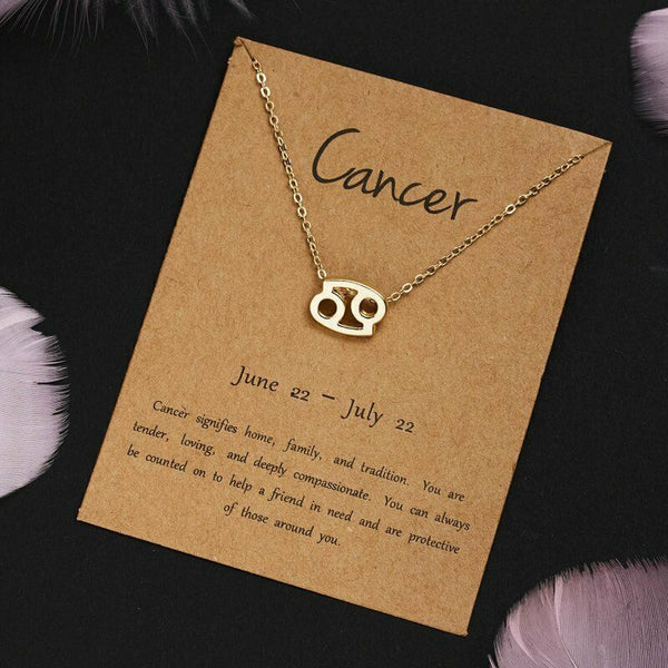 Cancer Ecoated Sterling Silver Zodiac Star Sign Necklace | SEOL + GOLD |  Wolf & Badger