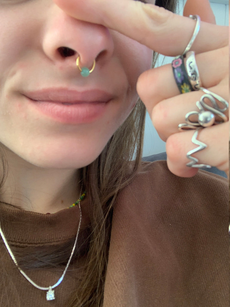 You may be familiar with a nostril piercing or septum piercing, but th... |  bridge pierced | TikTok