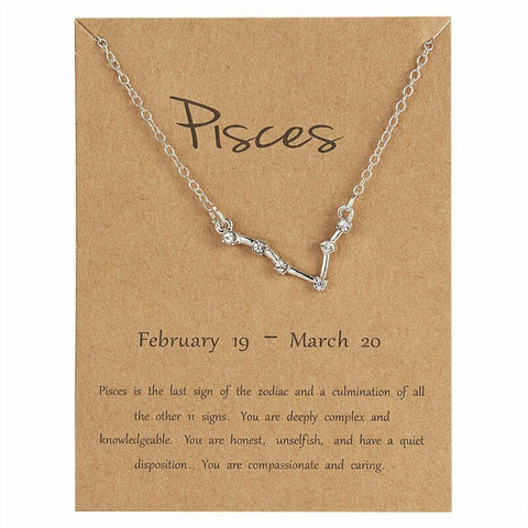 Constellation Star Sign Necklace (Pisces)