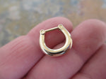 Gold Horseshoe Clicker Septum Ring