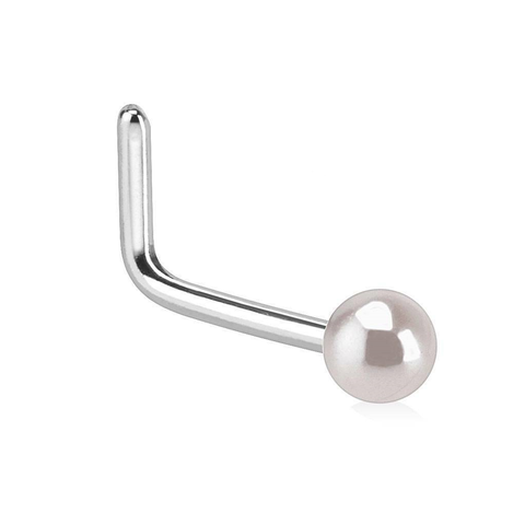 Pearl Nose L Bend  (Pink)