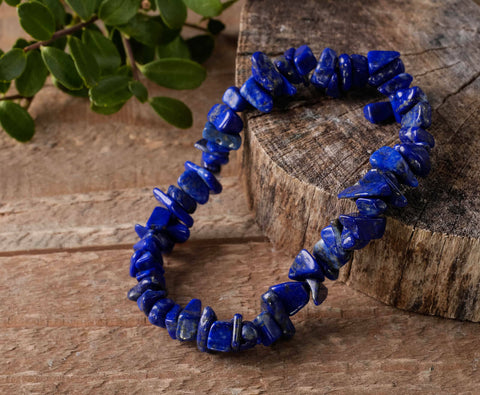 Stone Chip Bracelet (Lapis Lazuli)