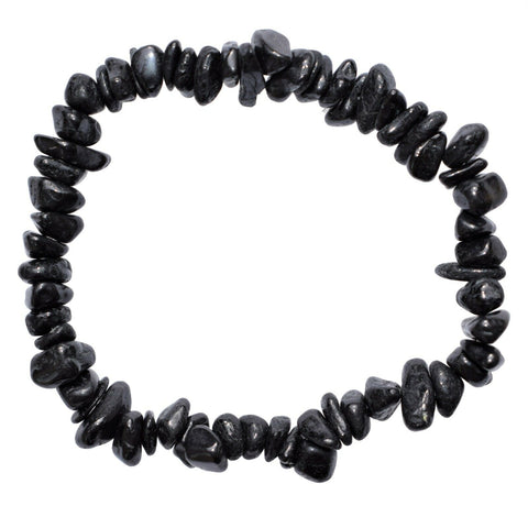 Stone Chip Bracelet (Black Obsidian)