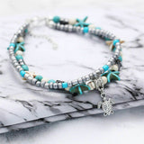 Turtle Turquoise Anklet