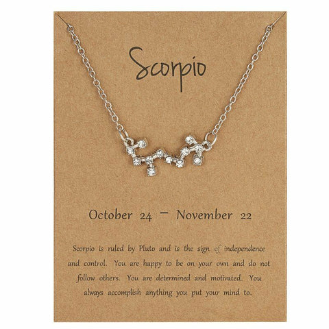 Constellation Star Sign Necklace (Scorpio)